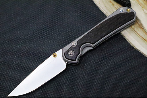 Chris Reeve Knives Small Sebenza 31 - Drop Point Blade in CPM-Magnacut / Bog Oak Inlay (A3) S31-1100 - Northwest Knives