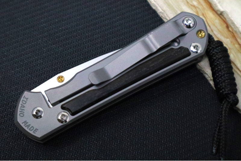 Chris Reeve Knives Small Sebenza 31 - Drop Point Blade in CPM-Magnacut / Bog Oak Inlay (A3) S31-1100 - Northwest Knives