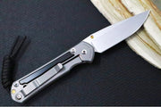 Chris Reeve Knives Small Sebenza 31 - Drop Point Blade in CPM-Magnacut / Bog Oak Inlay (A4) S31-1100 - Northwest Knives