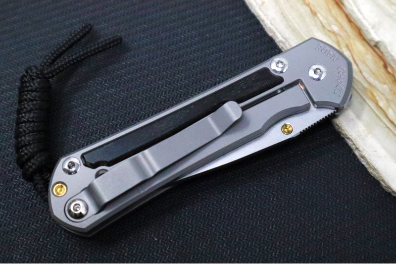 Chris Reeve Knives Small Sebenza 31 - Drop Point Blade in CPM-Magnacut / Bog Oak Inlay (A4) S31-1100 - Northwest Knives
