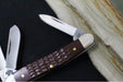 Garage Sale Case Medium Stockman - Brown Synthetic Standard Jigged Handle Scales / Satin Stainless Blade 00217 - Northwest Knives