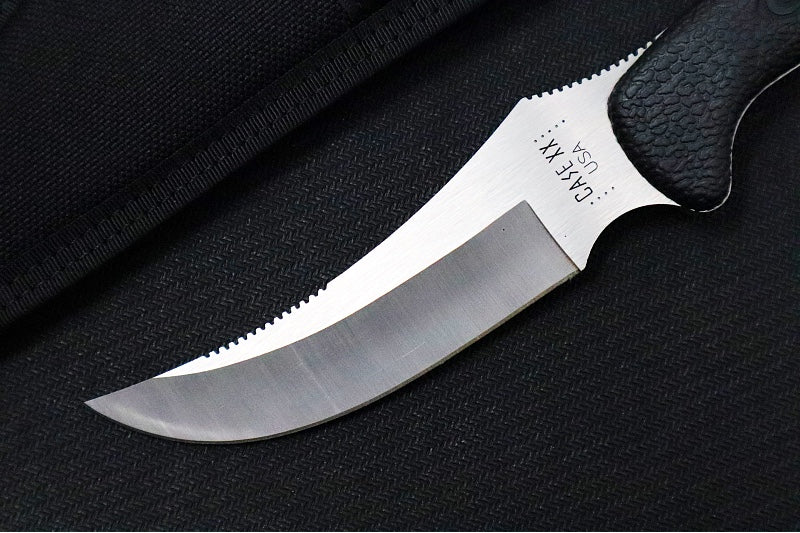 Garage Sale Case Collins Fixed Blade - Black Synthetic Handle / Satin Stainless Blade / Black Synthetic Sheath 00362 - Northwest Knives