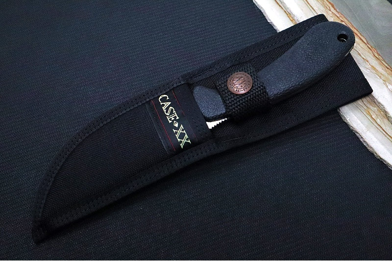 Garage Sale Case Collins Fixed Blade - Black Synthetic Handle / Satin Stainless Blade / Black Synthetic Sheath 00362 - Northwest Knives
