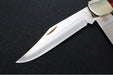 Garage Sale Case Rosewood Standard Jig Hunting Folder - Rosewood Handle / Satin Stainless Blades / Brown Leather Sheath 00189 - Northwest Knives