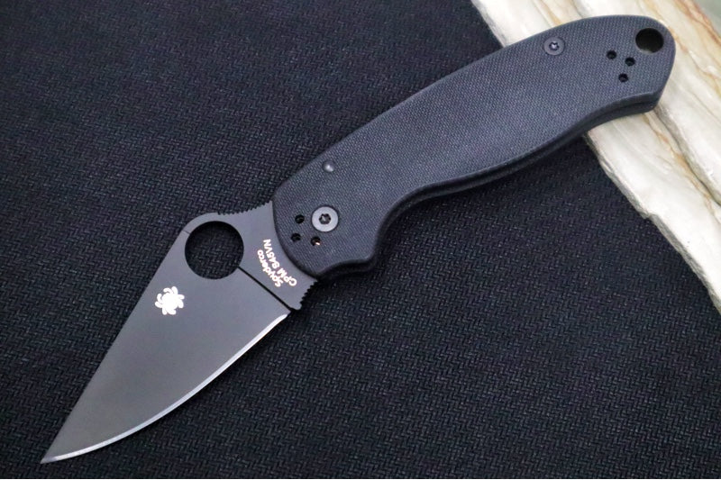 Spyderco Paramilitary 3 - Black G10 / Black CPM-S45VN Blade - C223GPBK - Northwest Knives