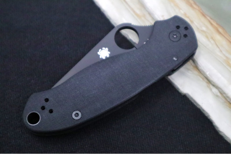 Spyderco Paramilitary 3 - Black G10 / Black CPM-S45VN Blade - C223GPBK - Northwest Knives