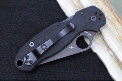 Spyderco Paramilitary 3 - Black G10 / Black CPM-S45VN Blade - C223GPBK