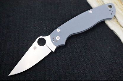 Spyderco Paramilitary 2 - Gray G10 / Satin Maxamet Blade - C81GPDGY2