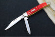 Garage Sale Case Medium Jack - Red Bone Peach Seed Jig Handle / Satin Stainless Blades 31955 - Northwest Knives