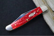 Garage Sale Case Medium Jack - Red Bone Peach Seed Jig Handle / Satin Stainless Blades 31955 - Northwest Knives
