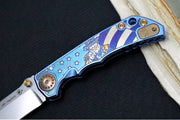 Spartan Blades HARSEY Titanium Folder 2026 Special Edition Uncle Sam - Drop Point Blade / Stonewashed Finish / CPM-Magnacut Steel / "Uncle Sam" Anodized Handle SF5 USAM - Northwest Knives