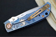 Spartan Blades HARSEY Titanium Folder 2026 Special Edition Uncle Sam - Drop Point Blade / Stonewashed Finish / CPM-Magnacut Steel / "Uncle Sam" Anodized Handle SF5 USAM - Northwest Knives