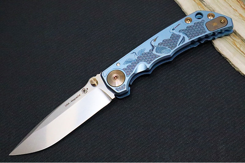 Spartan Blades HARSEY Titanium Folder 2026 Special Edition Sea Raven - Drop Point Blade / Stonewashed Finish / CPM-Magnacut Steel / "Raven" Anodized Handle SF5 SRAV - Northwest Knives