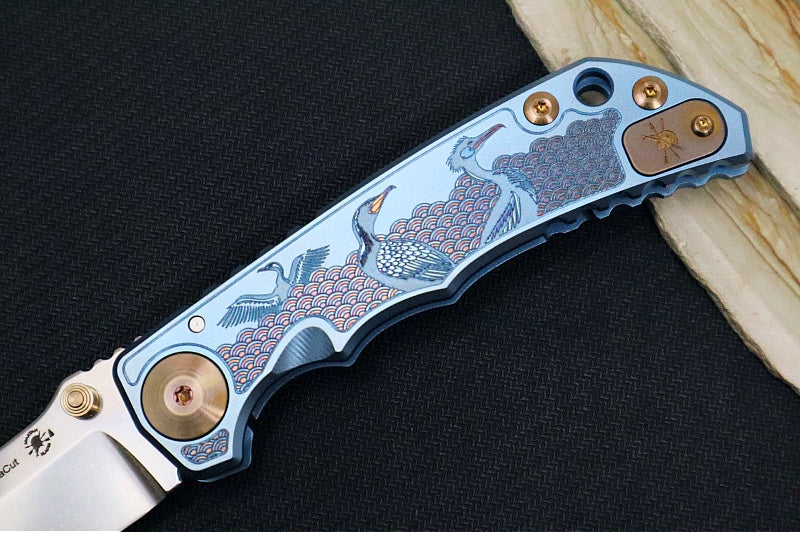 Spartan Blades HARSEY Titanium Folder 2026 Special Edition Sea Raven - Drop Point Blade / Stonewashed Finish / CPM-Magnacut Steel / "Raven" Anodized Handle SF5 SRAV - Northwest Knives