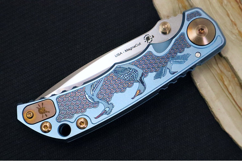 Spartan Blades HARSEY Titanium Folder 2026 Special Edition Sea Raven - Drop Point Blade / Stonewashed Finish / CPM-Magnacut Steel / "Raven" Anodized Handle SF5 SRAV - Northwest Knives