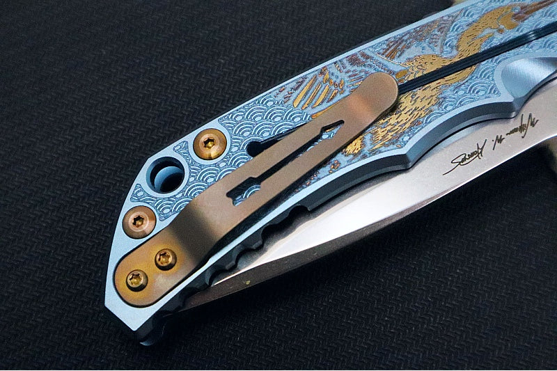 Spartan Blades HARSEY Titanium Folder 2026 Special Edition Sea Raven - Drop Point Blade / Stonewashed Finish / CPM-Magnacut Steel / "Raven" Anodized Handle SF5 SRAV - Northwest Knives