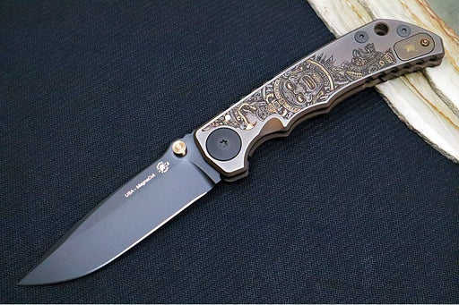 Spartan Blades HARSEY Titanium Folder 2026 Special Edition Aztec - Drop Point Blade / Stonewashed Finish / CPM-Magnacut Steel / "Aztec" Anodized Handle SF5 Aztc - Northwest Knives