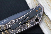 Spartan Blades HARSEY Titanium Folder 2026 Special Edition Aztec - Drop Point Blade / Stonewashed Finish / CPM-Magnacut Steel / "Aztec" Anodized Handle SF5 Aztc - Northwest Knives