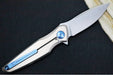 Spartan Blades Pandia Flipper - Spear Point Blade / CPM-Magnacut Steel / Titanium Handle & Blue Anodized Accents SF16SWBL - Northwest Knives