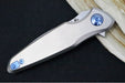 Spartan Blades Pandia Flipper - Spear Point Blade / CPM-Magnacut Steel / Titanium Handle & Blue Anodized Accents SF16SWBL - Northwest Knives