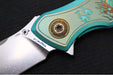 Spartan Blades Pandia Flipper Custom Five Rings Project FIRE - Spear Point Blade / CPM-Magnacut Steel / Custom "Five Rings Project FIRE" Anodized Titanium Handle SF16CUSTOM - Northwest Knives