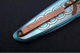 Spartan Blades Pandia Flipper Custom Five Rings Project FIRE - Spear Point Blade / Damascus Steel / Custom "Five Rings Project FIRE" Anodized Titanium Handle SF16CUSTOMDAMASCUS - Northwest Knives