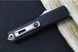 Microtech UTX-70 OTF Gen IV- Dagger Blade / Stonewash Finish / Black Anodized Aluminum Handle 11474-10 - Northwest Knives