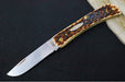 Garage Sale Case Sod Buster Jr  - Amber Bone Peach Sid Jig Handle / Satin Stainless Blade 00245 - Northwest Knives