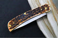 Garage Sale Case Sod Buster Jr  - Amber Bone Peach Sid Jig Handle / Satin Stainless Blade 00245 - Northwest Knives