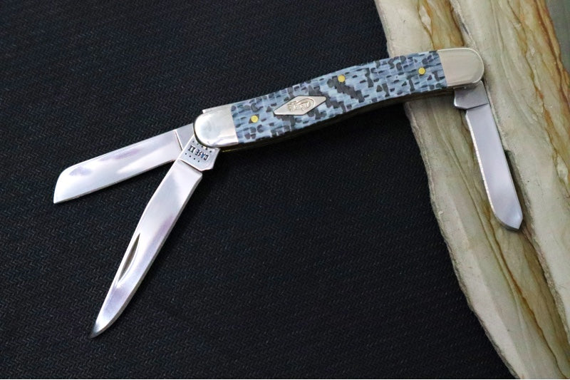 Garage Sale Case Knives Medium Stockman - Tru-Sharp Stainless Steel / Black & White Fiber Weave 38923 - Northwest Knives