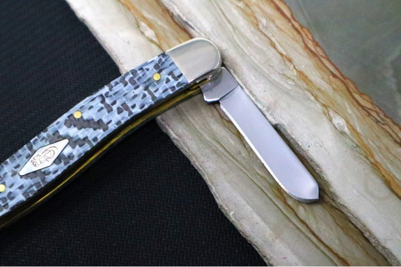 Garage Sale Case Knives Medium Stockman - Tru-Sharp Stainless Steel / Black & White Fiber Weave 38923 - Northwest Knives