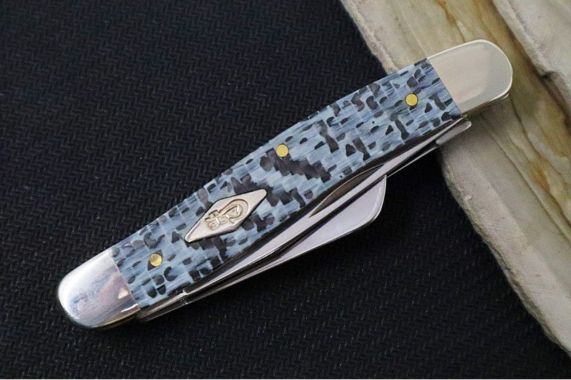 Garage Sale Case Knives Medium Stockman - Tru-Sharp Stainless Steel / Black & White Fiber Weave 38923 - Northwest Knives