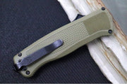 Benchmade 5371BK-01 Shootout OTF - Black DLC Finish / Drop Point / Ranger Green Grivory Handle - Northwest Knives