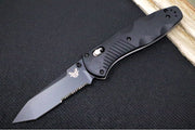 Benchmade 583SBK Barrage Assisted Open - Black Finish / Tanto Blade with Serrates / Black Valox Handle - Northwest Knives