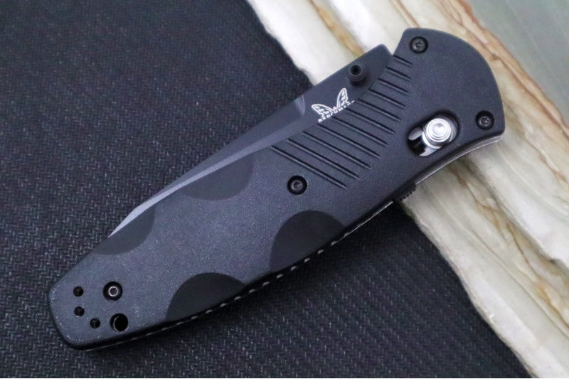 Benchmade 583SBK Barrage Assisted Open - Black Finish / Tanto Blade with Serrates / Black Valox Handle - Northwest Knives