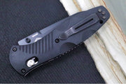 Benchmade 583SBK Barrage Assisted Open - Black Finish / Tanto Blade with Serrates / Black Valox Handle - Northwest Knives
