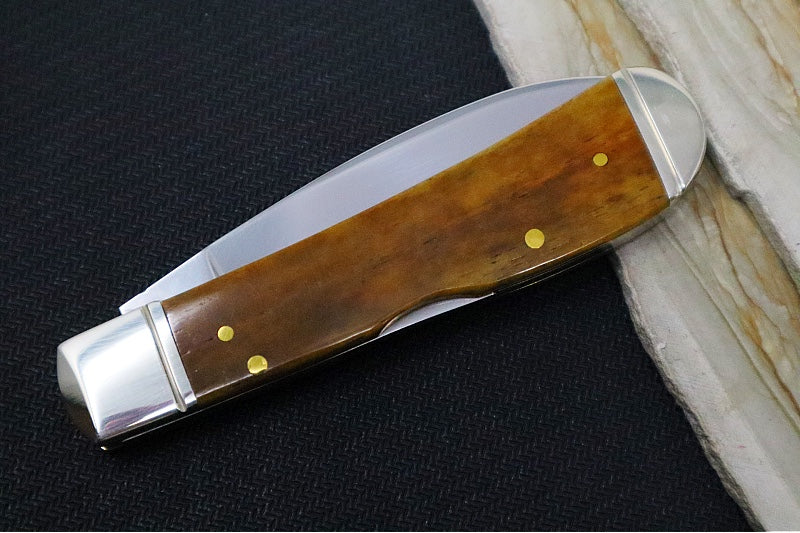 Garage Sale Case Knives Tribal Lock - Tru-Sharp Stainless Steel / Bose Antique Smooth Bone 58190 - Northwest Knives