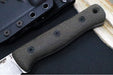 Reiff Knives F4 GEN2 Fixed Blade - Textured Green Canvas Micarta Handle / CPM-3V Steel / Stonewashed Drop Point Blade / Black Kydex Sheath - Northwest Knives