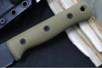 Reiff Knives F4 GEN2 Fixed Blade - Textured Green Canvas Micarta Handle / CPM-3V Steel / Black DLC Drop Point Blade / Black Kydex Sheath - Northwest Knives