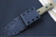 Reiff Knives F4 GEN2 Fixed Blade - Textured Green Canvas Micarta Handle / CPM-3V Steel / Black DLC Drop Point Blade / Black Kydex Sheath - Northwest Knives