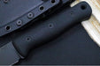 Reiff Knives F4 GEN2 Fixed Blade - Textured Black Canvas Micarta Handle / CPM-3V Steel / Black DLC Drop Point Blade / Black Kydex Sheath - Northwest Knives