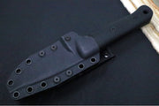 Reiff Knives F4 GEN2 Fixed Blade - Textured Black Canvas Micarta Handle / CPM-3V Steel / Black DLC Drop Point Blade / Black Kydex Sheath - Northwest Knives