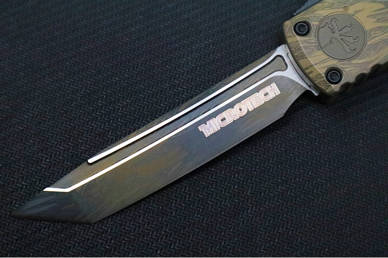 Microtech Ultratech Signature Series Wookie Gen IV OTF - "Wookie" Brown Cerakote Finish / Tanto Blade / "Wookie" Cerakoted Aluminum Handle 11234-1WK - Northwest Knives