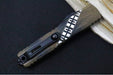 Microtech Ultratech Signature Series Wookie Gen IV OTF - "Wookie" Brown Cerakote Finish / Tanto Blade / "Wookie" Cerakoted Aluminum Handle 11234-1WK - Northwest Knives