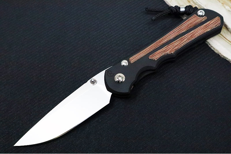 Chris Reeve Knives Large Inkosi NWK Exclusive - Drop Point Blade / Magnacut Steel / Armor Black Cerakote Handle / Natural Micarta / Black Lanyard with Bead LIN-1600 - Northwest Knives