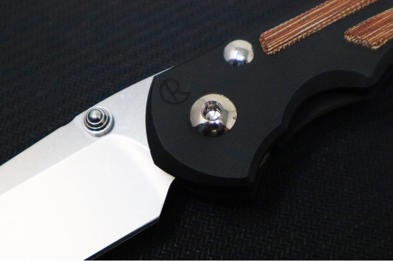 Chris Reeve Knives Large Inkosi NWK Exclusive - Drop Point Blade / Magnacut Steel / Armor Black Cerakote Handle / Natural Micarta / Black Lanyard with Bead LIN-1600 - Northwest Knives