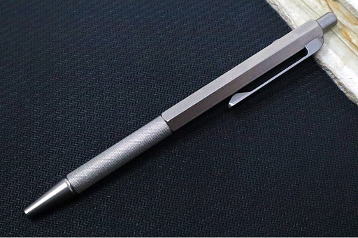 Tactile Turn Anso Standard Pen - Titanium Handle / Milled Titanium Clip - Northwest Knives