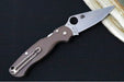 Spyderco Paramilitary 2 Lightweight SPRINT RUN - Brown FRN Handle / Satin Blade / CPM-15V Steel - C81PBN15V2 - Northwest Knives