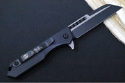 Heretic Knives Jinn Flipper - Black Anodized Aluminum Handle / Two-Toned Finished Blade / Sheepsfoot Style - Northwest Knives