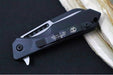 Heretic Knives Jinn Flipper - Black Anodized Aluminum Handle / Two-Toned Finished Blade / Sheepsfoot Style - Northwest Knives